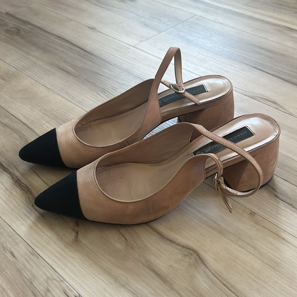 Steve Madden Pointed Toe Leather Sling backs - Picture 2 of 4